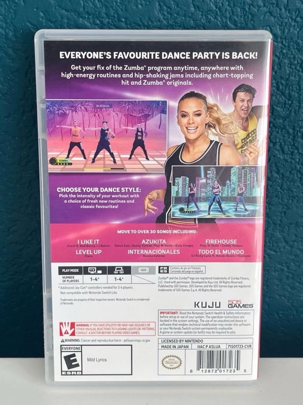 Nintendo Switch Zumba Fitness Burn it Up!